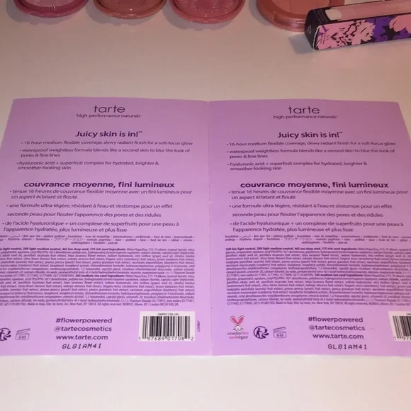 Tarte Makeup set with bag 12pieces NEW - Picture 4 of 15